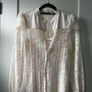 See By Chloe // long sleeve lace top